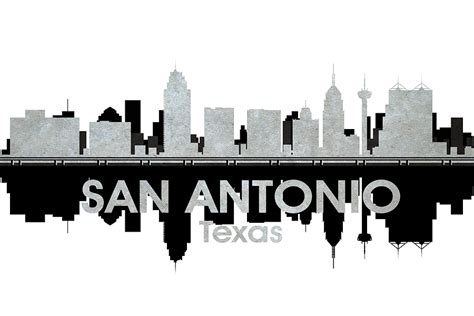 San Antonio Skyline Drawing at PaintingValley.com | Explore collection of San Antonio Skyline ...