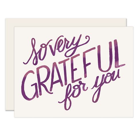 So Very Grateful for You – Slightly Stationery