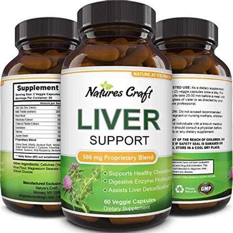 Natures Craft's Natural Liver Support Dietary Supplements Promote Liver | eBay