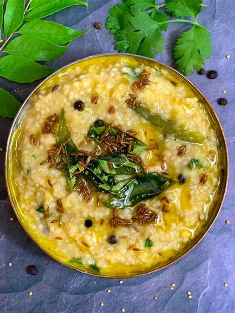 Millet Pongal (Thinai Pongal) - Instant Pot - Indian Veggie Delight