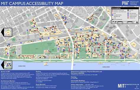 MIT Campus Accessibility Map | Campus, Map, Education