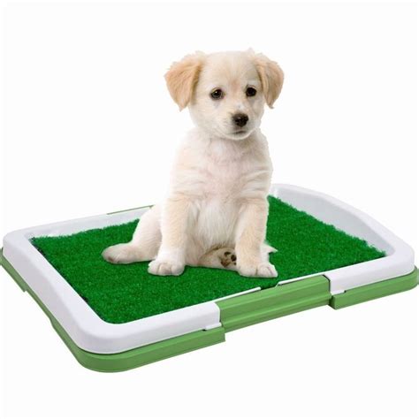 Geekercity Portable Indoor Outdoor Puppy Potty Pad Dog Toilet Trainer Training Tray Pet Restroom ...