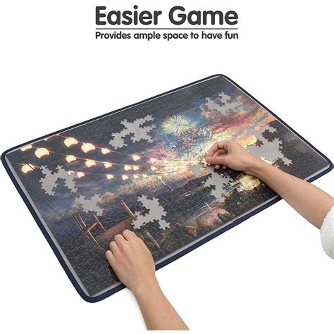 Jigsaw Puzzle Board Portable Puzzle Mat Up to 1000 Pieces (Dark Gray) – jigsawdepot