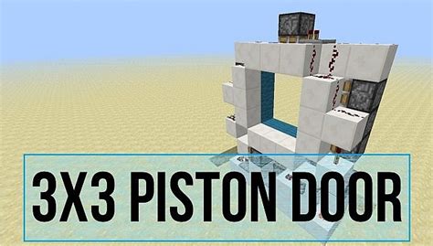 3x3 Piston Door Minecraft Project