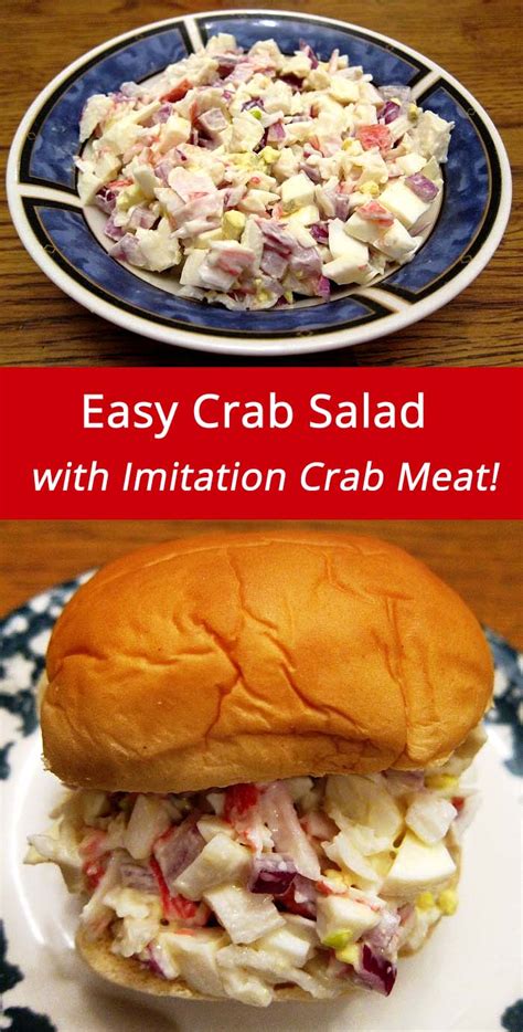 Crab Salad Recipe With Imitation Crab Or Canned Crab Meat – Melanie Cooks