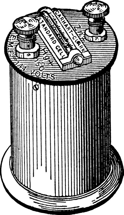 Voltaic cell, vintage illustration. 13607139 Vector Art at Vecteezy