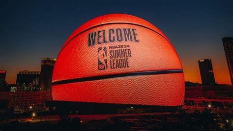 Sphere in Las Vegas displays giant basketball ahead of Summer League start