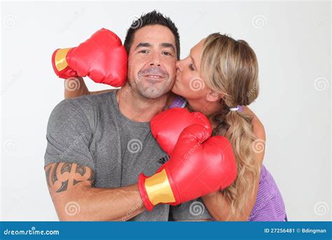 Boxing Couple Stock Image - Image: 27256481