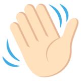 👋🏻 Waving Hand: Light Skin Tone Emoji on JoyPixels 2.2.5