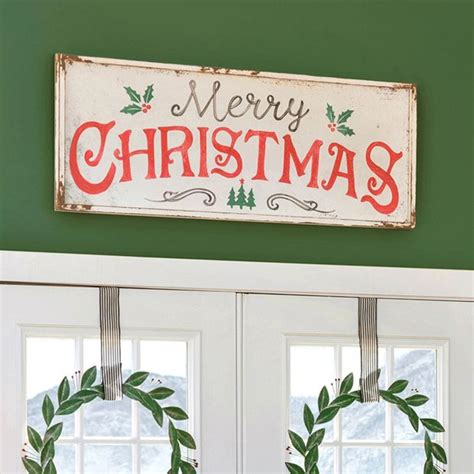 Vintage Lettering Merry Christmas Sign | Antique Farmhouse