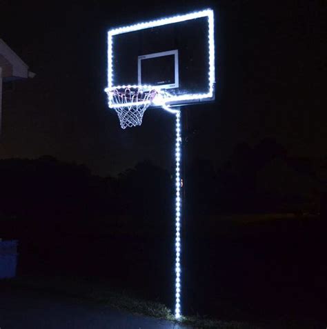 Outdoor Basketball Hoop Lights | GetPortableHoop.com