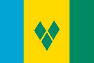 St. Vincent/Grenadines, Vincentian Flag | International Flags | Flag-Works Over America