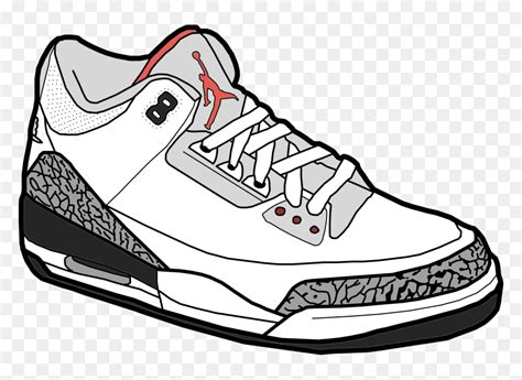 Jumpman Air Jordan Shoe Sneakers Clip Art - Transparent Cartoon Jordans, HD Png Download - vhv