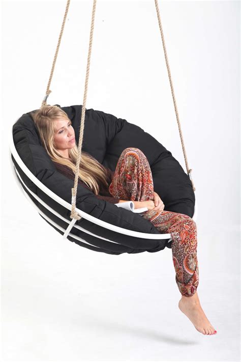 Papasan Swing Black