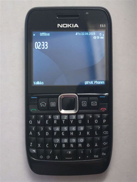 Nokia E63 - Legacy Portable Computing Wiki