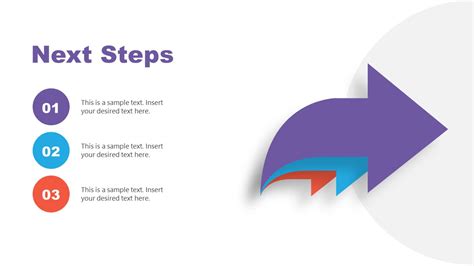 Next Steps Slides PowerPoint Template - SlideModel