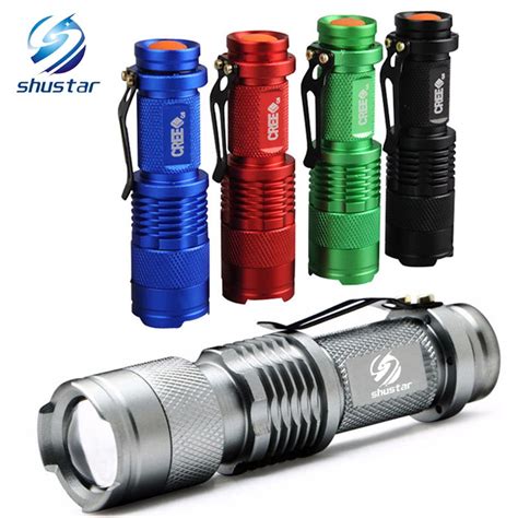 2021 Colourful Waterproof LED Flashlight High Power 2000LM Mini Spot ...