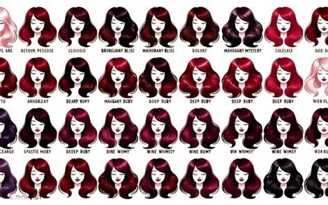 Dark Red Hair Color Names: Mahogany, Burgundy!