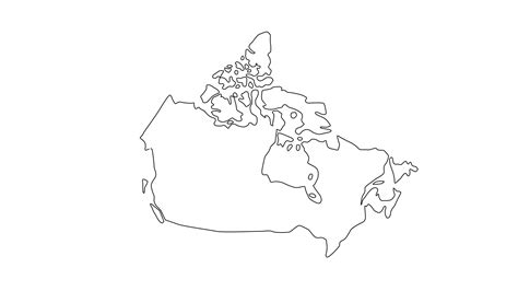 animated Canada map sketch icon 36073249 Stock Video at Vecteezy