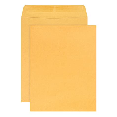 10" x 13" Manila Catalog Envelopes, Gummed Seal, Brown Kraft, Box Of ...