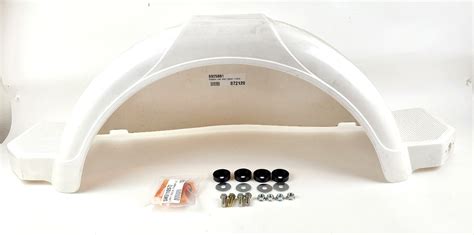 Shorelander SK0330-01 Right Hand White Poly Fender Kit for 14" Tires - 10" Width | Hanna Trailer ...