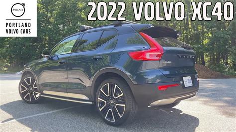 Denim Blue Metallic 2022 Volvo XC40 R-Design / Car Tour with Heather - YouTube