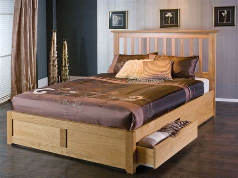 Bianca Oak Wood Storage Bed With Drawers By Limelight - Super Kingsize