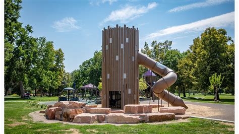 City Park Playground - Fort-like Playground Towers