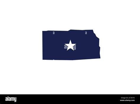 Kansas map outline state vector illustration Stock Vector Image & Art ...