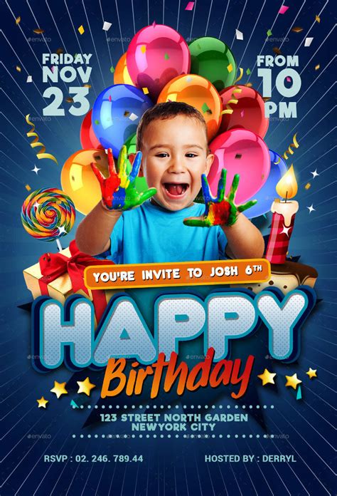 Free Printable Kids Birthday Invitations