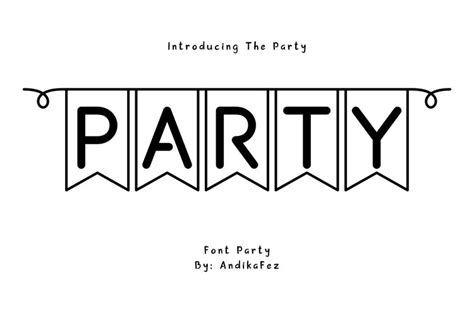 Party font (872914)