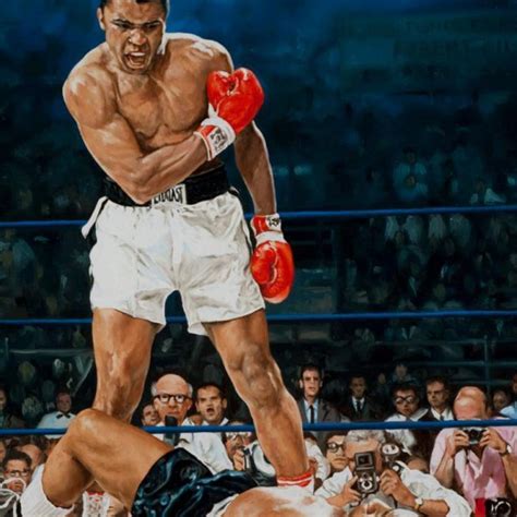 Yevgeniy Korol Signed "Ali Vs. Liston" LE 24x30 Mixed Media on Canvas (PA) | Pristine Auction