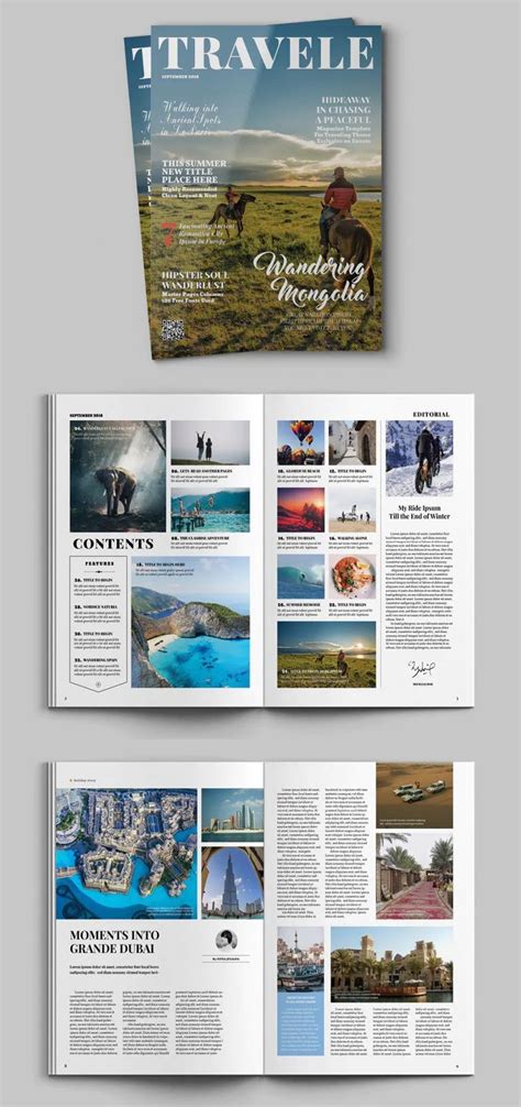 Travel Magazine Layout Design - ksioks