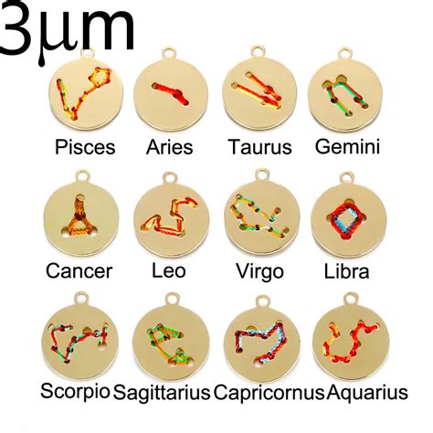 3UM Virgo Necklace Colorful Cord Virgo Zodiac Personality Birthstone In ...