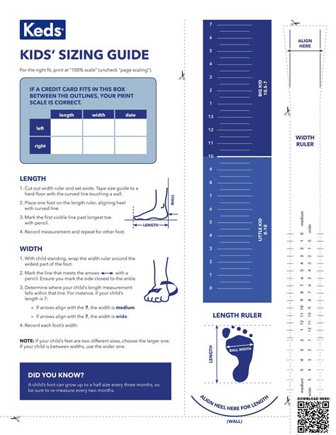 Keds Kids Size Chart | Kids Matttroy