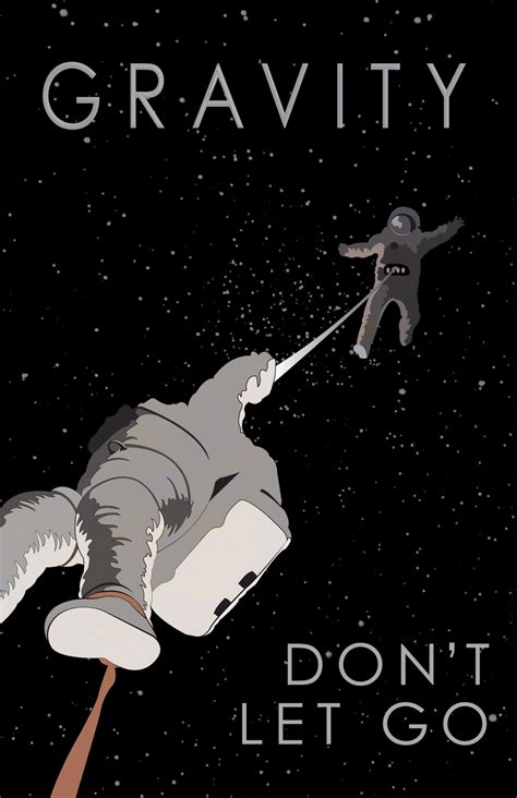 Gravity-Inspired Movie Poster â€“ Fan Art, Minimalist | Poster By ArtichokeDesigns