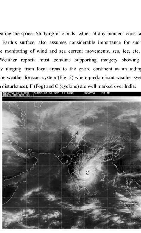 Satellite imagery showing various weather systems over India 6.3 ...