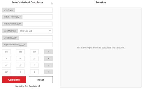 Euler's Method Calculator | Best Full Solution Steps