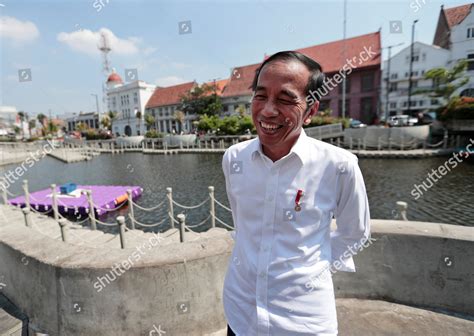 Indonesian President Joko Widodo Smiles He Editorial Stock Photo ...