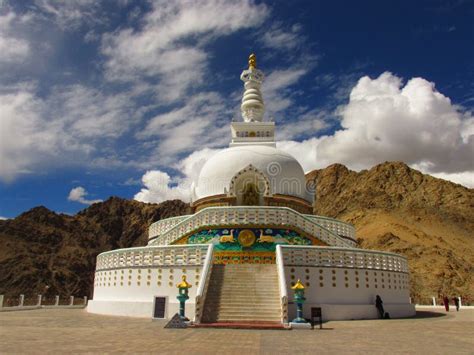 Shanti Stupa Ladakh stock photo. Image of architecture - 131158344