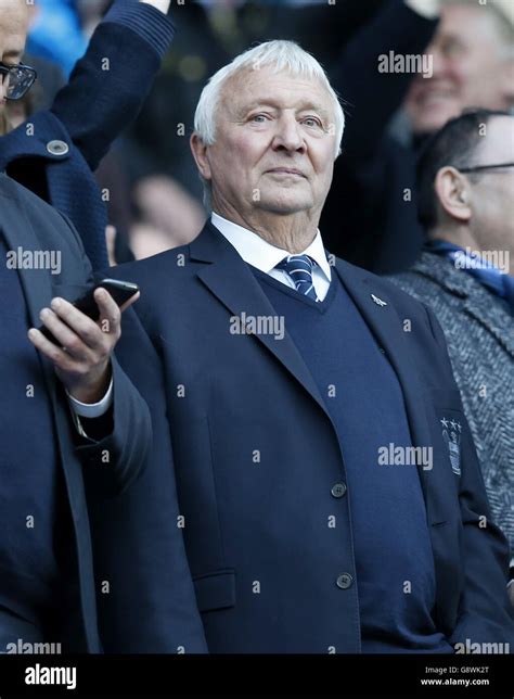 Former manchester city player mike summerbee in the stands hi-res stock ...