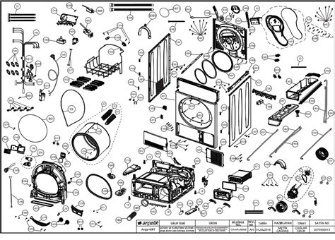 How to Repair | Beko Condenser Tumble Dryer BEKO DCU8230 diagram spare parts 2