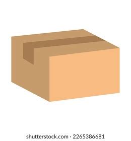 Box Icon White Background Stock Vector (Royalty Free) 2265386681 ...