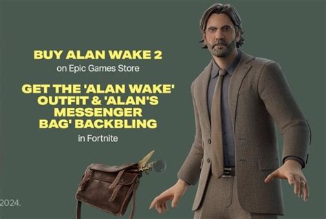 Alan Wake 2 Comes to Fortnite with Free Skin for Early Purchasers