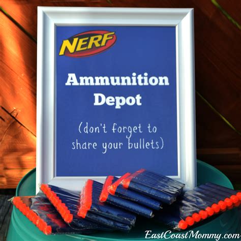 East Coast Mommy: NERF Party Signs