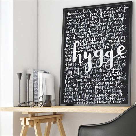 hygge fine art poster print by more than words | notonthehighstreet.com