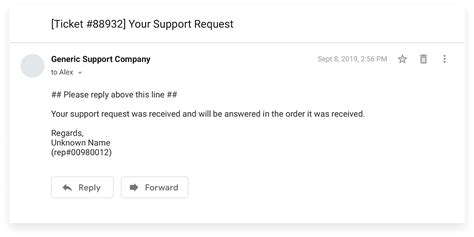 Auto-Reply Email Sample for Customer Service: A Personalized Template