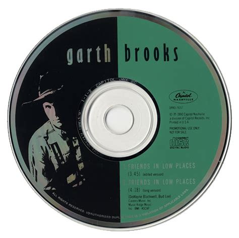 Garth Brooks Friends In Low Places US Promo CD single (CD5 / 5") (475699)