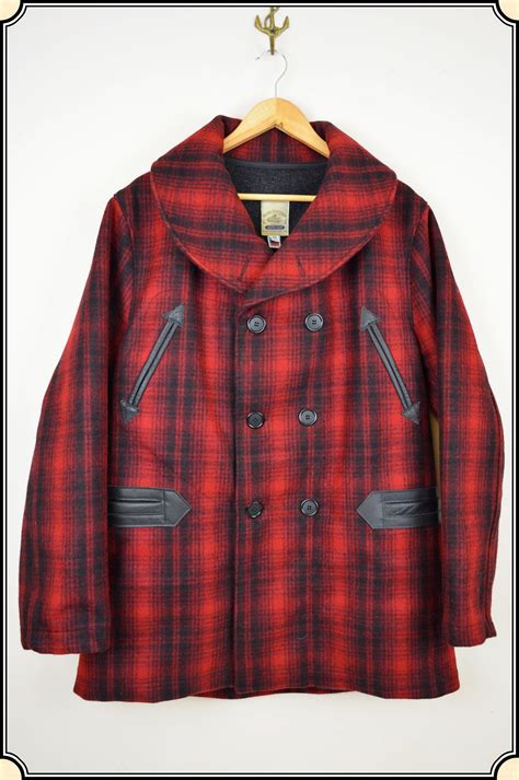 Premium Mackinaw Wool with Lining Red Plaid Heirloom Brand