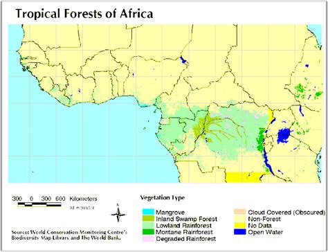 Central African Rainforest Map